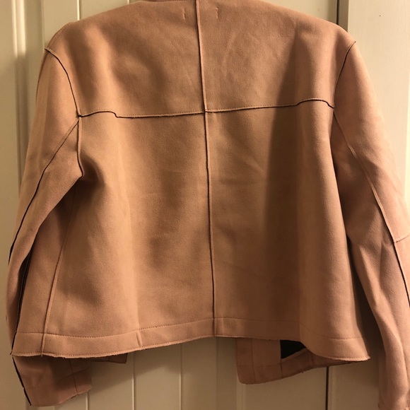 Pink Faux Suede Jacket - Picture 2 of 4